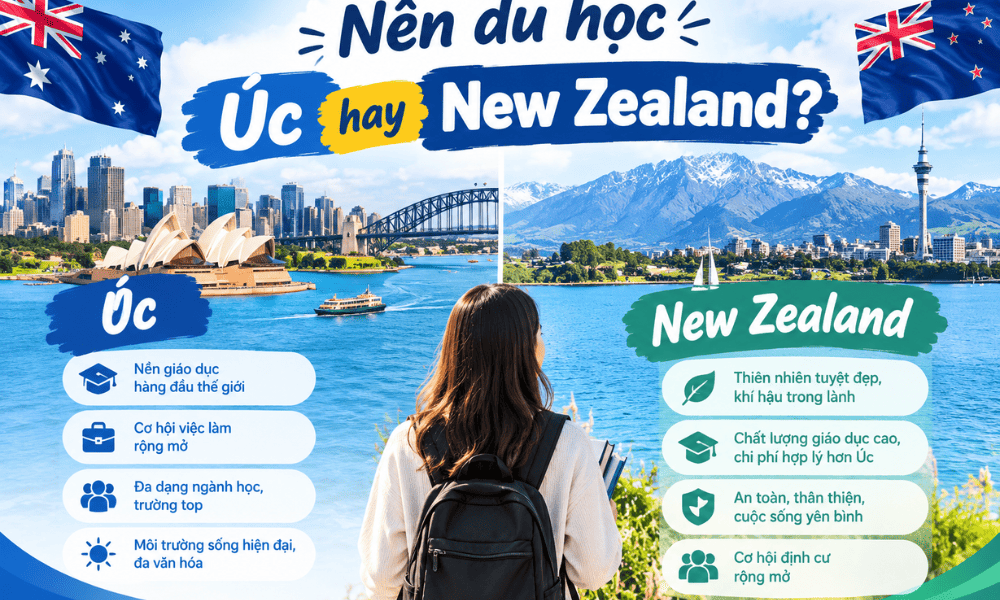 Nên du học Úc hay New Zealand? So sánh từ A-Z